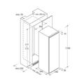 CFBO3550E/1 FRIGO INC. MONOPORTA +FREEZER  A+ CANDY