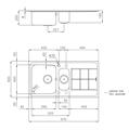 LAVELLO INC. INOX 970X500 2V+GOCC.DX KS FOSTER
