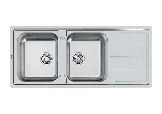 LAVELLO INC. INOX 1160X500 2V+GOCC.DX ELETTRA FOSTER
