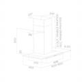 SEMPIONE IX/A/60  CAPPA ASPIR. 60 INOX PARETE TURBO AIR