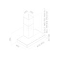 SEMPIONE IX/A/60  CAPPA ASPIR. 60 INOX PARETE TURBO AIR