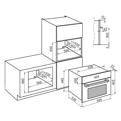 FORNO ELETT. INC. V. B.CO 60X46 VAPORE FL FOSTER