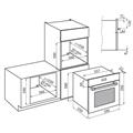 FORNO ELETT. INC. BLACK MIRROR 60X60 MULTIF. FL FOSTER