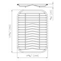 GRIGLIA PIATTI T INOX CM 25X35   FOSTER