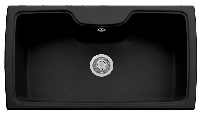 HARMONY LAV. 86X50 VASCONE INC. UG. BLACK MATT PLADOS