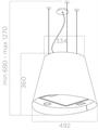 JUNO URBAN CAST IRON/F/50 CAPPA GHISA ISOLA/SOSPESE ELICA