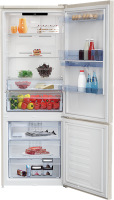 RCNE560E40DBN FRIGO NOFROST F.S.192X70X74 COMBI. BEIGE A+ BEKO