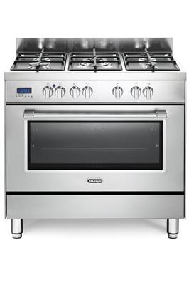 PRO96MXED CUCINE F.S. 90x60 GAS/ELET. INOX A PROFESS. DE LONGHI