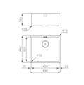 LAVELLO INC. SF/FT INOX 490X440 RETT. KE FILOTOP FOSTER