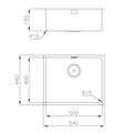 LAVELLO INC. SF/FT GUN METAL 540X440 RETT. KE FILOTOP FOSTER