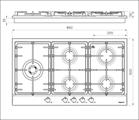 P. COTT. 5 GAS INC. INOX 860X500 POWER FOSTER