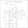 LAVELLO INC. INOX 830X830 ANG. ANGOLARE FOSTER