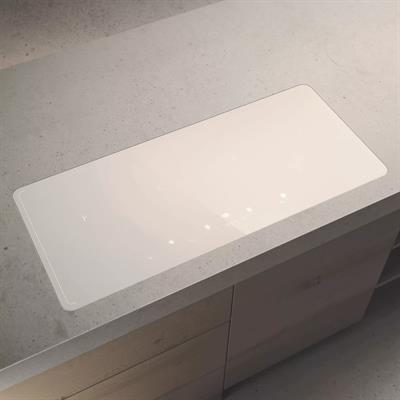 DIAMOND874 PIANO COTTURA INDUZIONE 4 ZONE BIANCO 87X38X5 ELICA