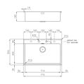 LAVELLO INC. SF/FT INOX 770X520 1V KE FILOTOP FOSTER