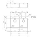 LAVELLO INC. SF/FT INOX 770X520 2V KE FILOTOP FOSTER