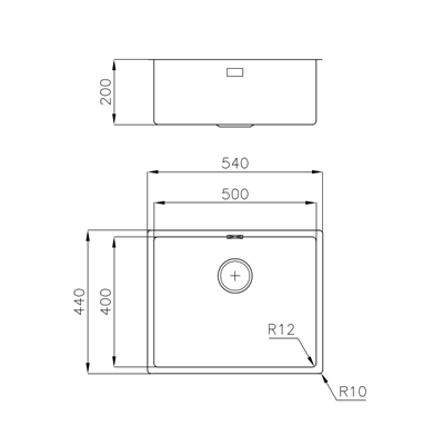 LAVELLO INC. FT INOX 540X440 RETT. S4001 FOSTER