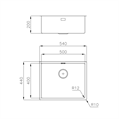 LAVELLO INC. FT INOX 540X440 RETT. S4001 FOSTER