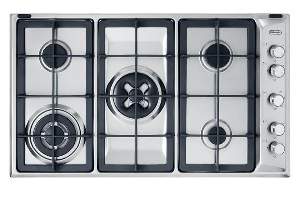 PLI59DGHD P.COTT. 5 GAS TC+D INOX 86X50 PROFESS. DE LONGHI