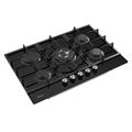 P.COTT. INC. CM.75 5 GAS DOPPIA CORONA VETRO NERO MIDEA