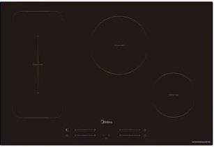 P.COTT. INC. 4 ZONE INDUZIONE 1 BRIDGE NERO 77X52 MIDEA