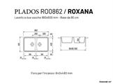 ROXANA LAV. 86X50 2V INC. UG. TARTUFO PLADOS