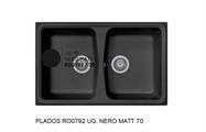 ROXANA LAV. 79X50 2V INC. UG. BLACK MATT 70 PLADOS