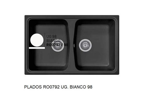 ROXANA LAV. 79X50 2V INC. UG. BIANCO 98 PLADOS
