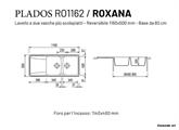 ROXANA LAV. 116X50 2V+SCIVOLO INC. UG. TARTUFO PLADOS