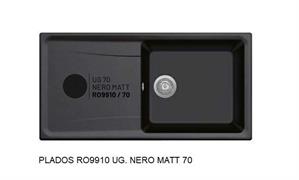 ROXANA LAV. 99X50 1V+SCIVOLO INC. UG. BLACK MATT PLADOS