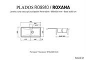 ROXANA LAV. 99X50 1V+SCIVOLO INC. UG. BIANCO PLADOS